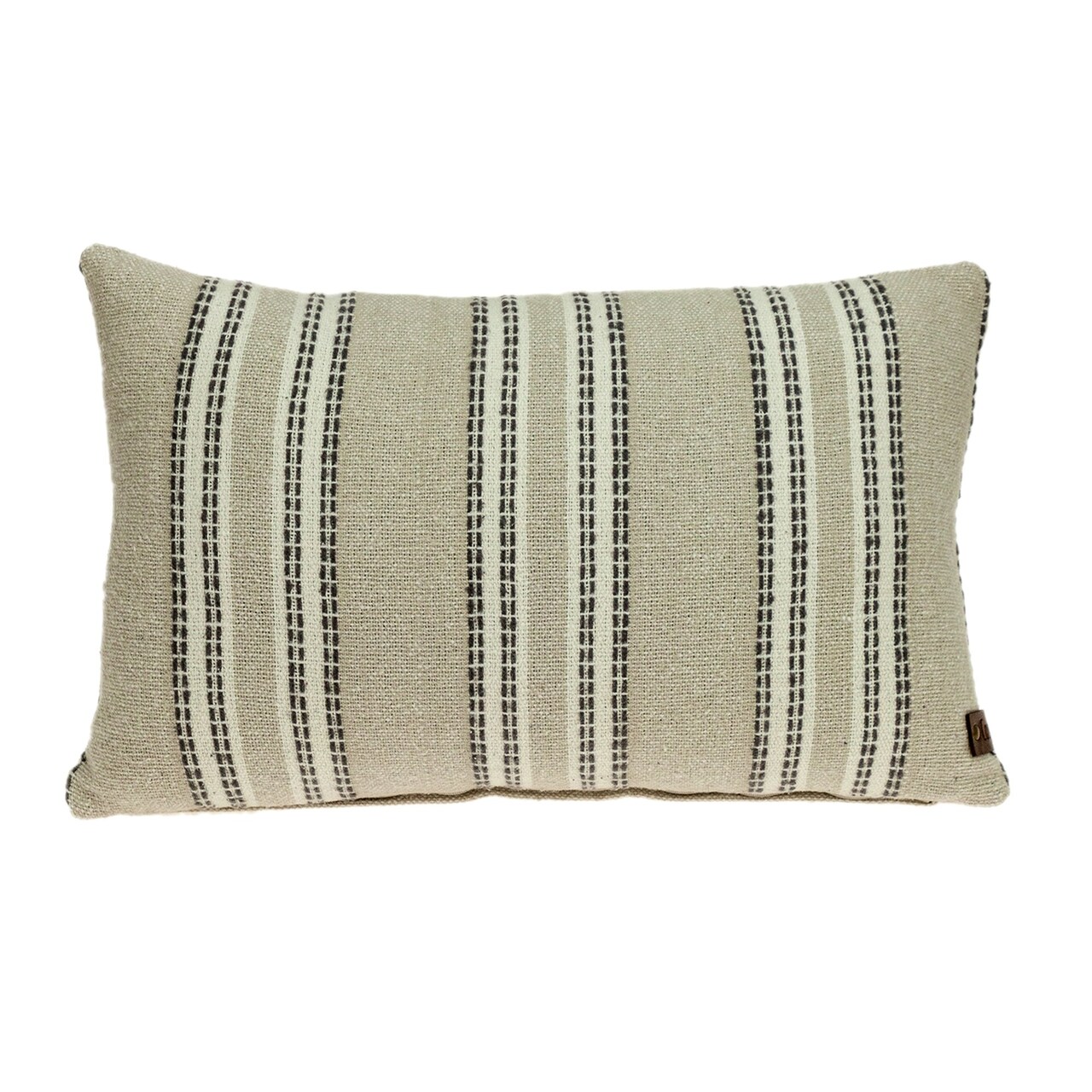 Edge Collections - 12 x 20 x 4 - Beige - Transitional Plush Throw Pillow for Cozy Relaxation - 1 Piece